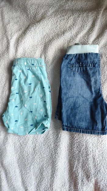 Lot de 2 shorts obaibi 18 mois