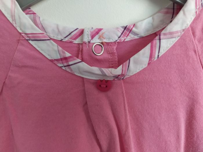 Tee-shirt manches longues rose fée 24 mois - photo numéro 2