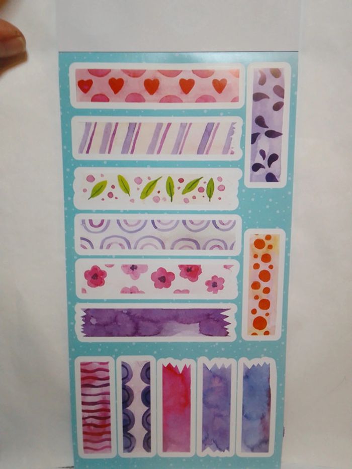 Sticker book élastique "Watercolour" - photo numéro 12