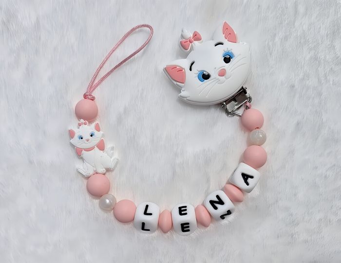 Attache sucette personnalisé en silicone marie