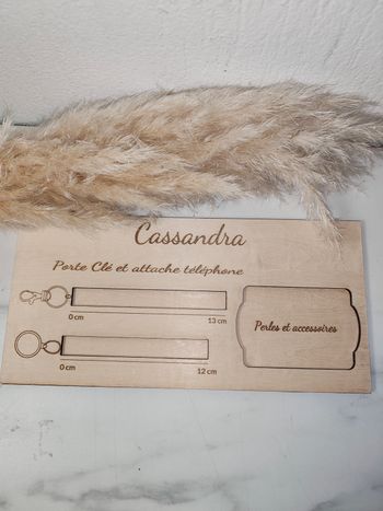 Gabarit pour porte clé avec personnalisation