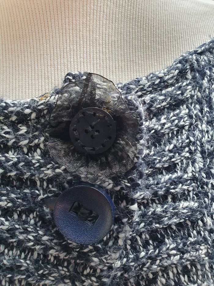 Gilet court  chiné. - photo numéro 3