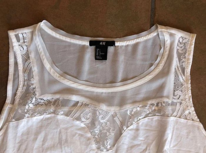 Débardeur  fantaisie  H&M  (L) état  neuf - photo numéro 2