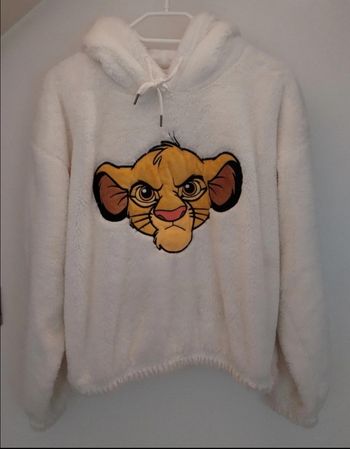 Sweat blanc effigie Simba