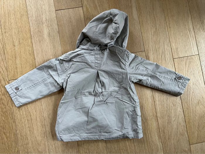 Manteau à capuche bout chou 36 mois gris fille très bon état - photo numéro 5