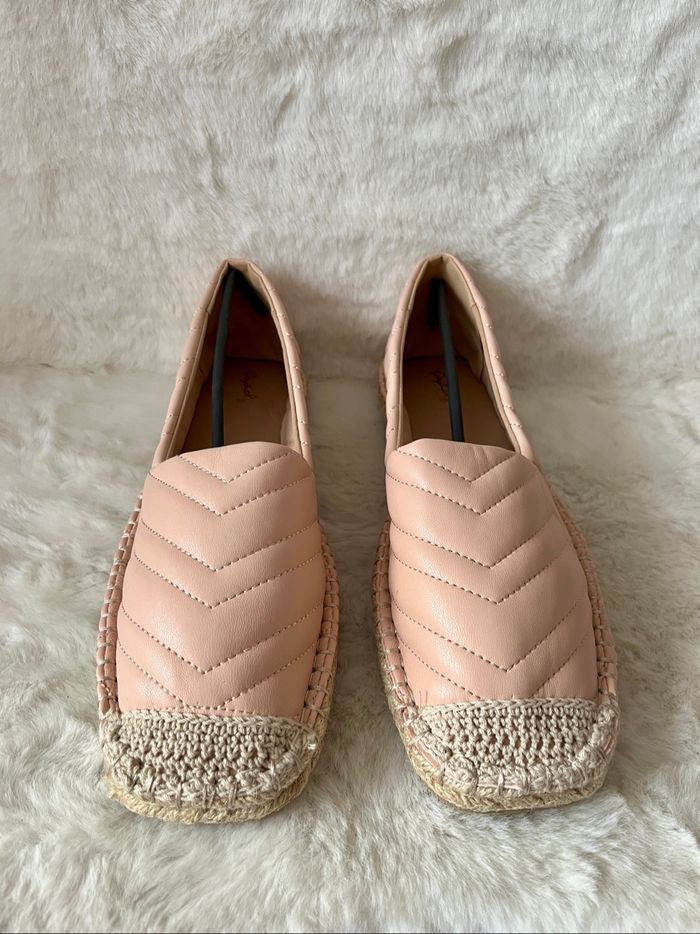 Espadrilles nudes, roses pales en simili cuir 41 - photo numéro 4