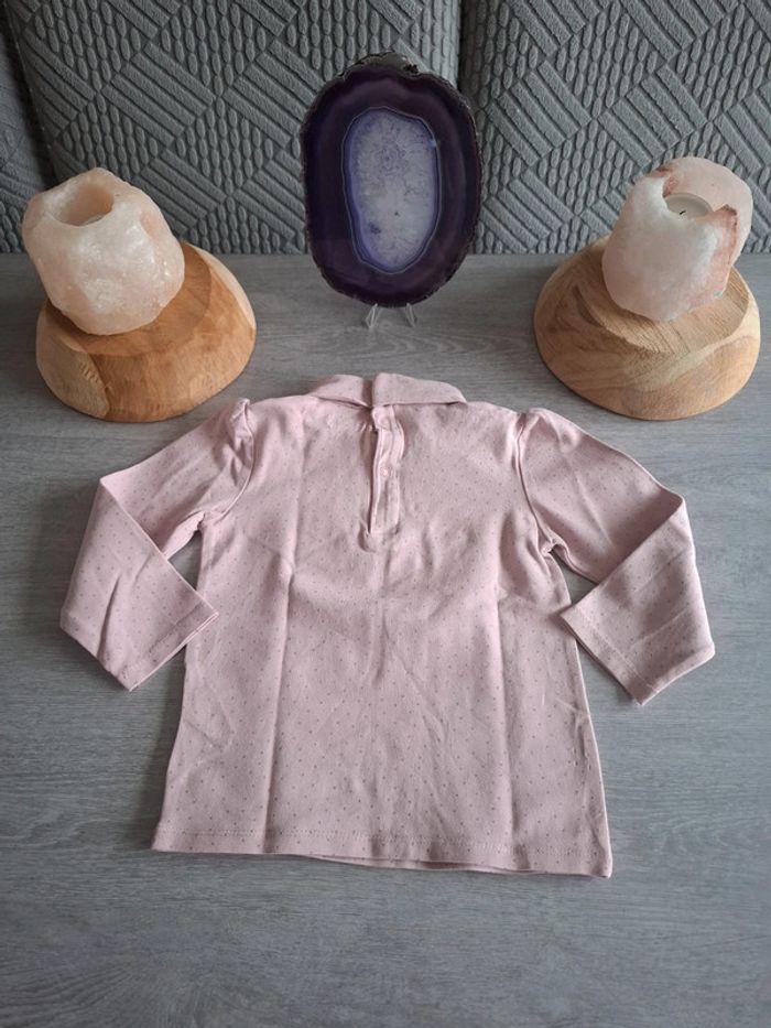 T-shirt Sous pull rose kiabi 24 mois - photo numéro 5