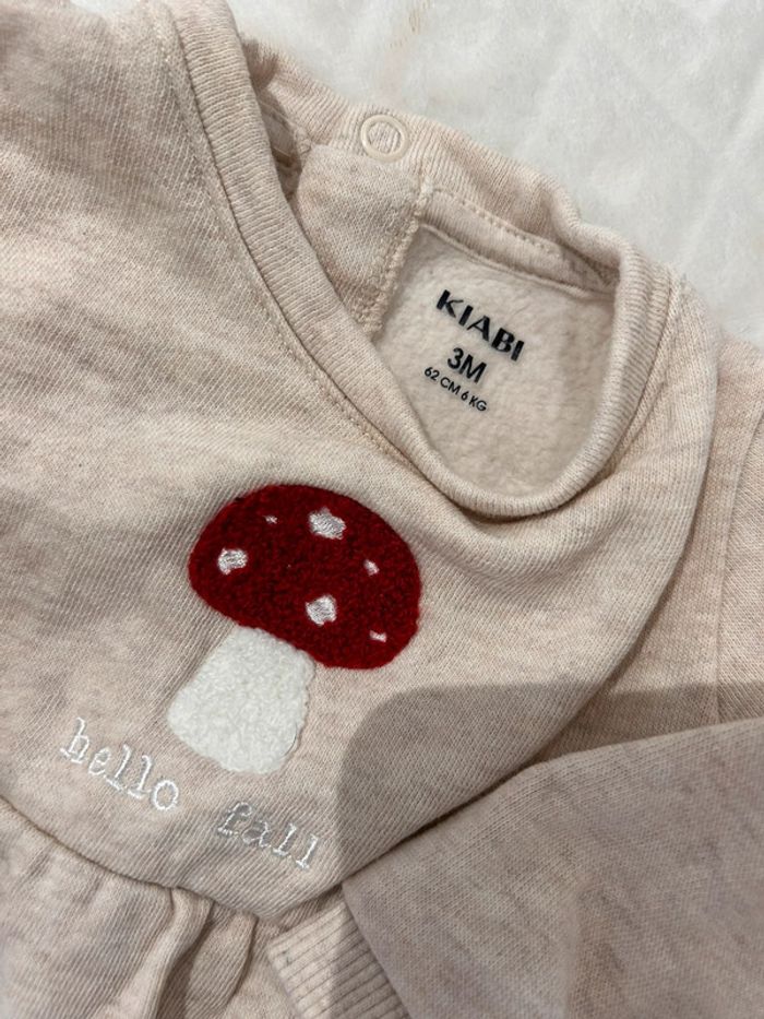 Robe sweat, Kiabi, 3 mois - photo numéro 3