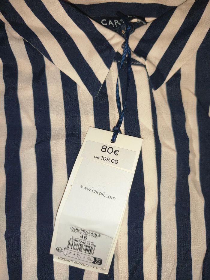 Chemise rayée femme Caroll 46 - photo numéro 5