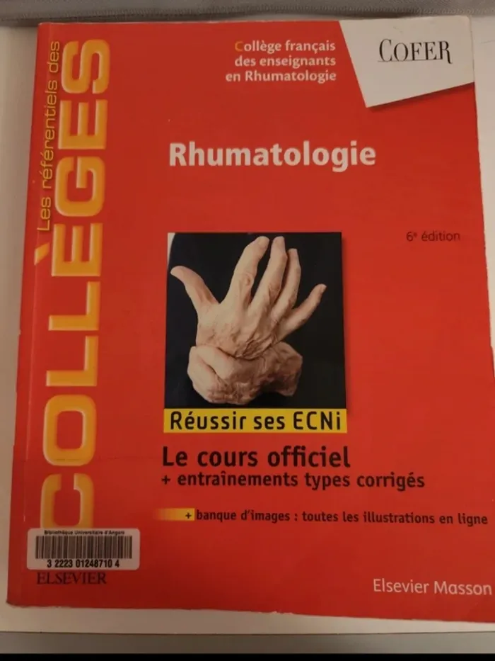 Référentiel de l'étudiant en médecine - Rhumatologie (6e édition)