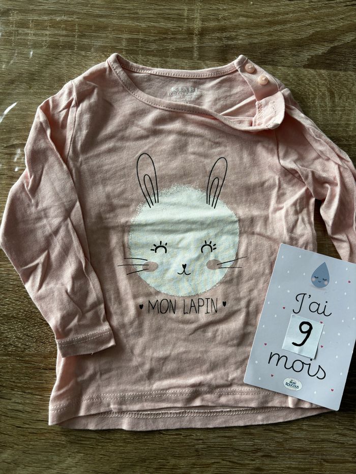 Tee shirt lapin KIABI t.9m