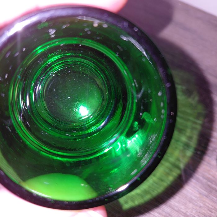 2 coquetiers huilor verre vert - photo numéro 5
