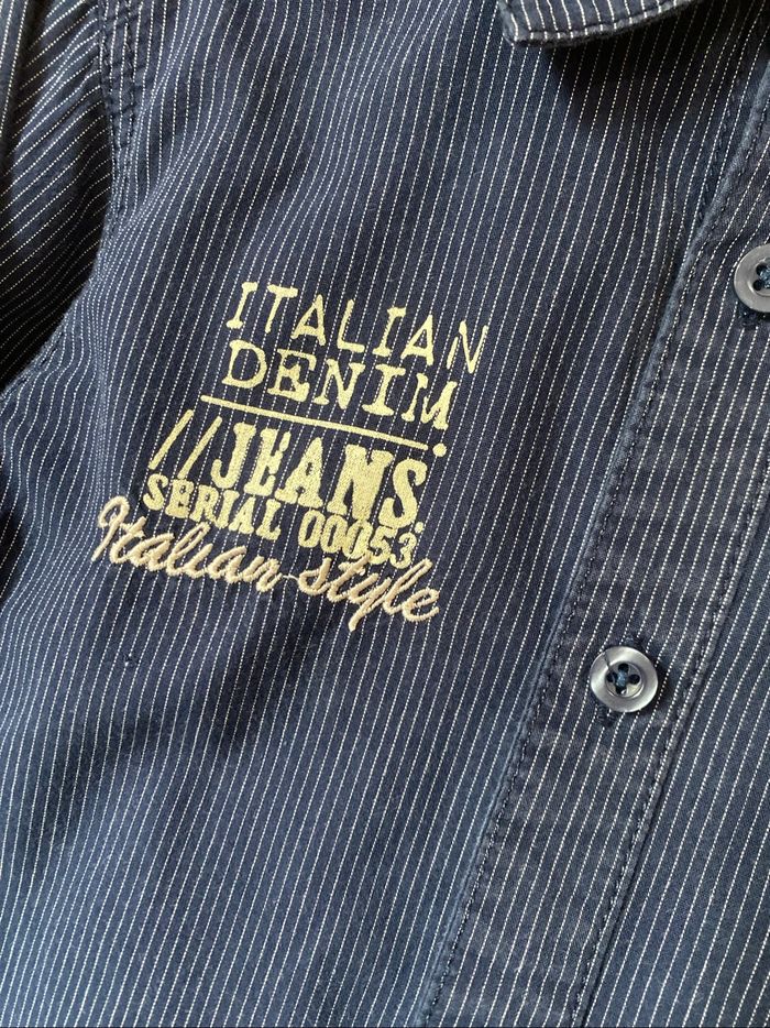 Chemise marine finement rayée 5 ans Même pas peur - photo numéro 4