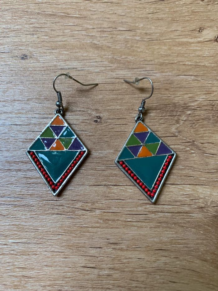 Boucle d’oreille géométrique