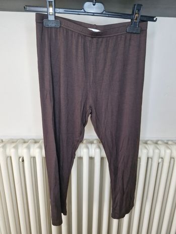 Legging corsaire marron court