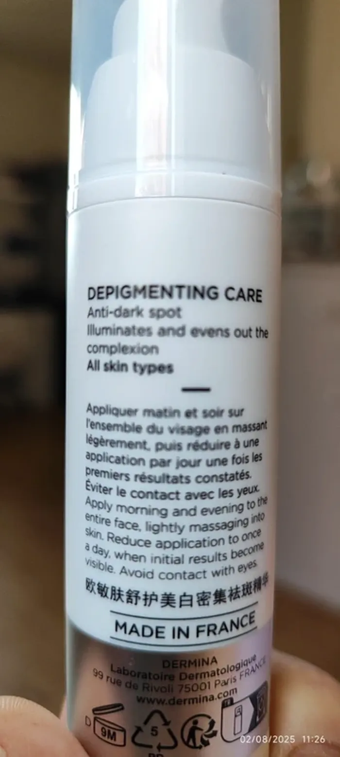 Dermina Sensi-Banc Soin Dépigmentant Anti-Tâches 30ml - photo numéro 4