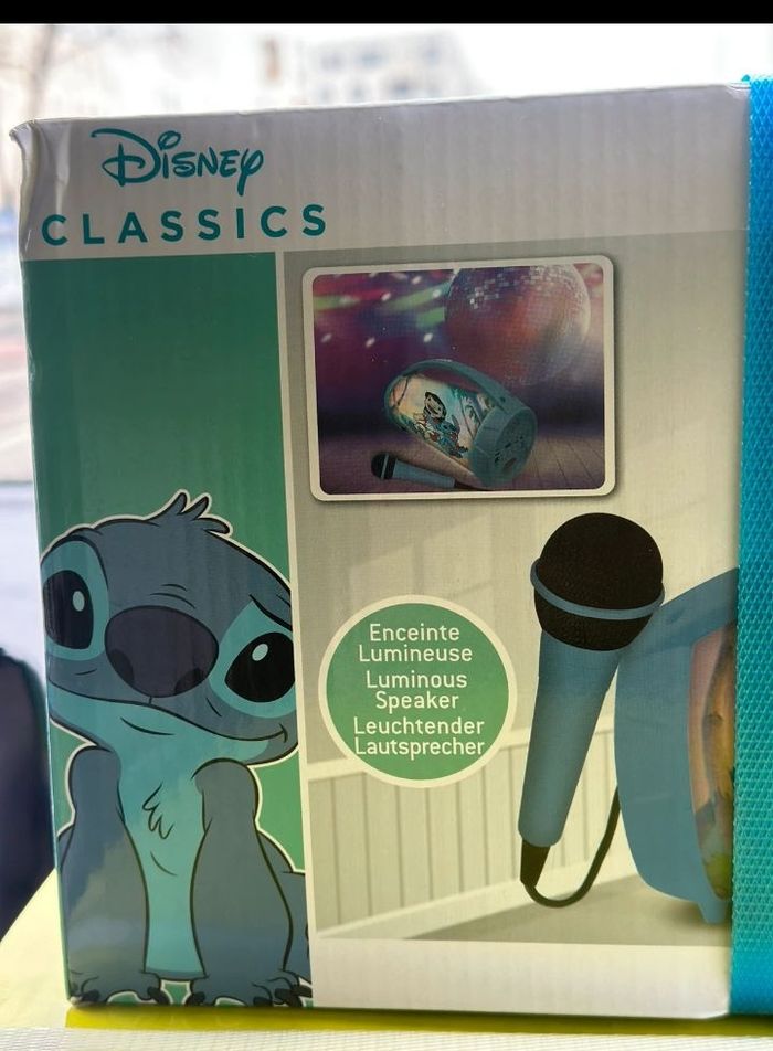 Enceinte bluetooth Stitch lumineuse avec micro - photo numéro 4