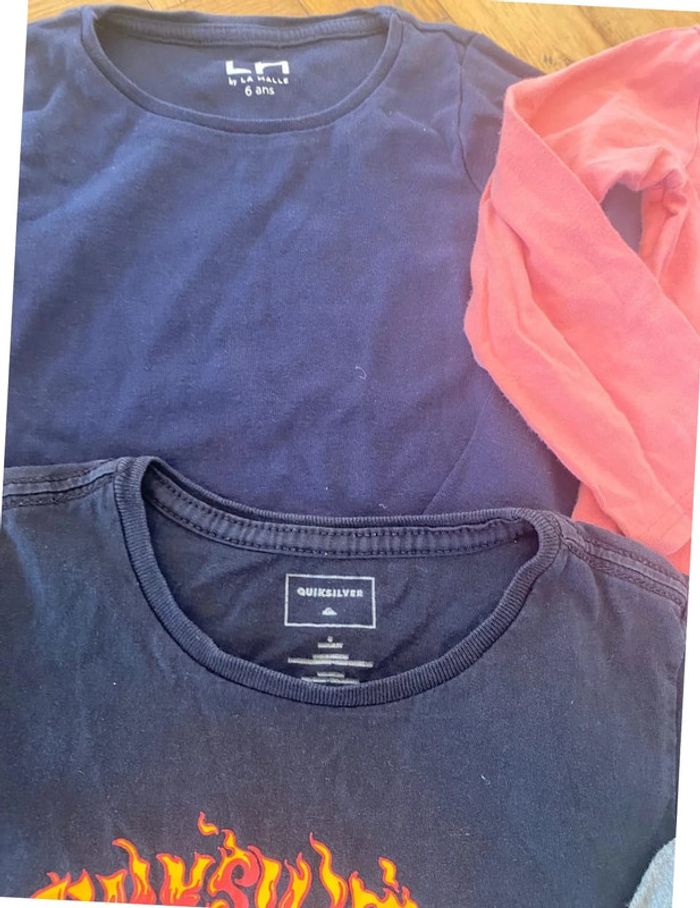 4 tshirts t6 ans comptoir des cotonniers quiksilver - photo numéro 3