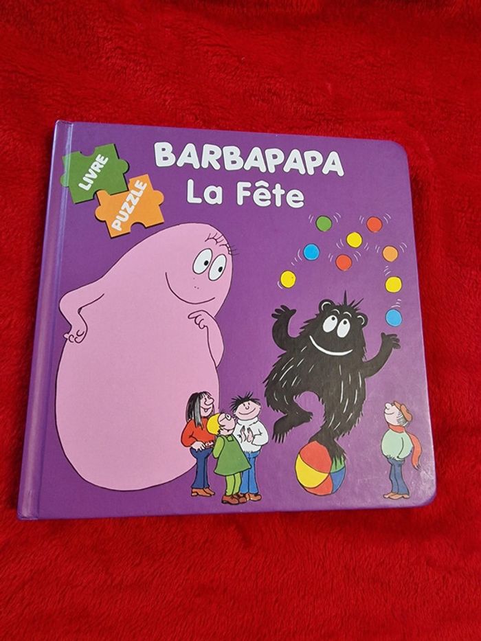 Livre puzzle barbapapa la fête