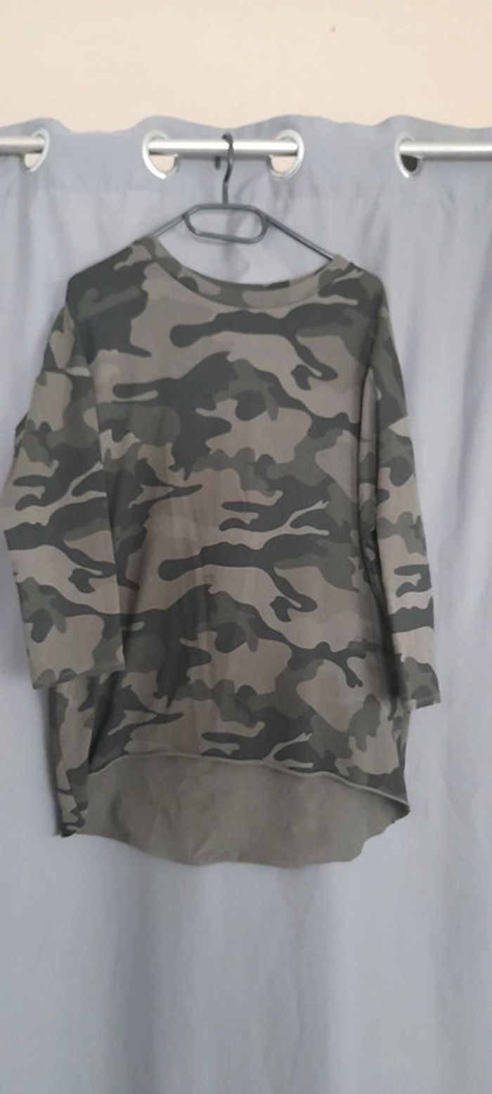 Sweat long imprimé militaire - photo numéro 2