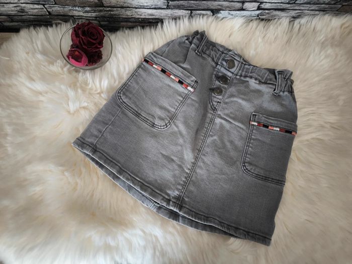 🩶 Superbe jupe en jean grise TAO en 8 ans 🩶