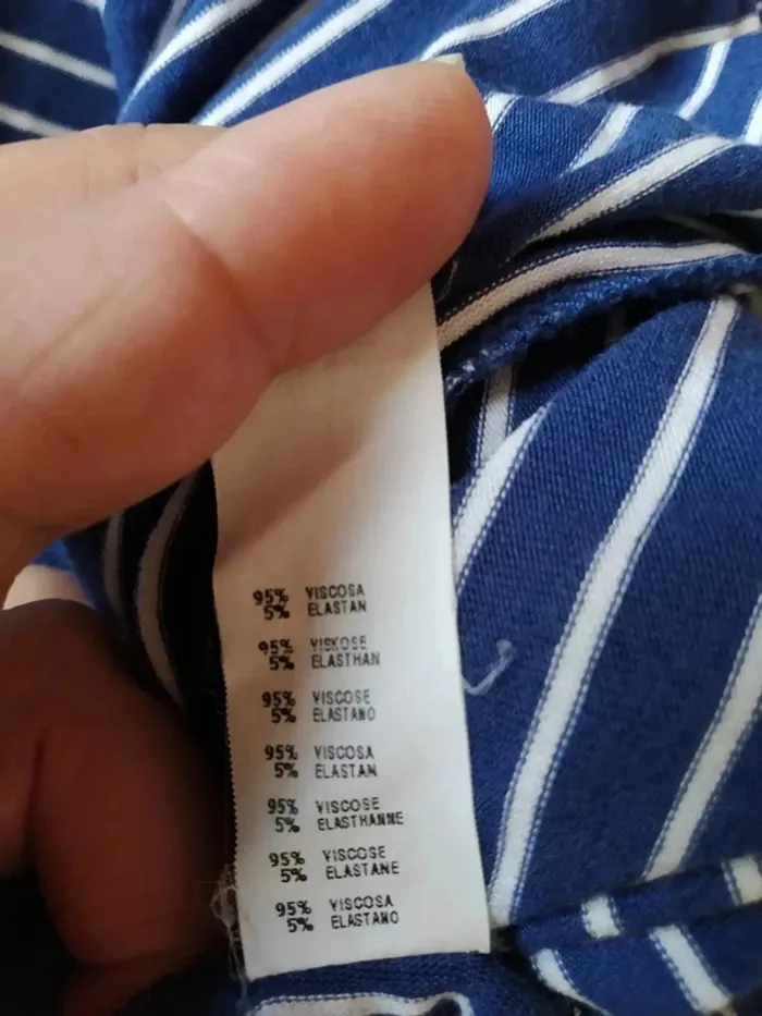 Combishort bustier marinière - photo numéro 7