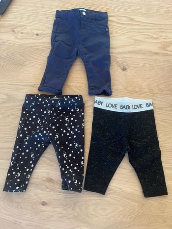 Lot de pantalon bébé fille 3 mois