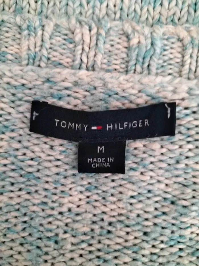 Pull Femmes en maille Tressées - Tommy Hilfiger - Taille M - photo numéro 6