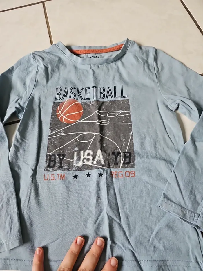 Maillot lm basket 6 ans - photo numéro 2
