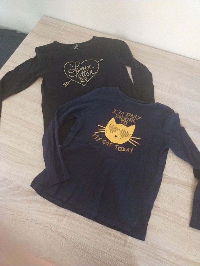 Lot de 2 tee shirt fille 8 ans