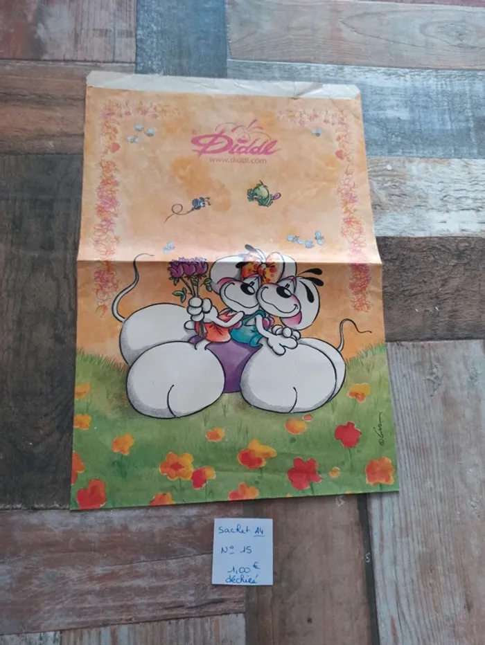 Sachet en papier Diddl A4 15 1,00€