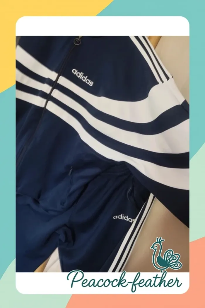 Survêtement adidas officiel vintage 44/46 homme - photo numéro 3