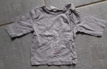 Tee shirt ml fille kiabi 1 mois