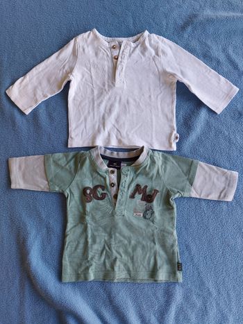 Lot de 2 t shirt manches longues 3 mois