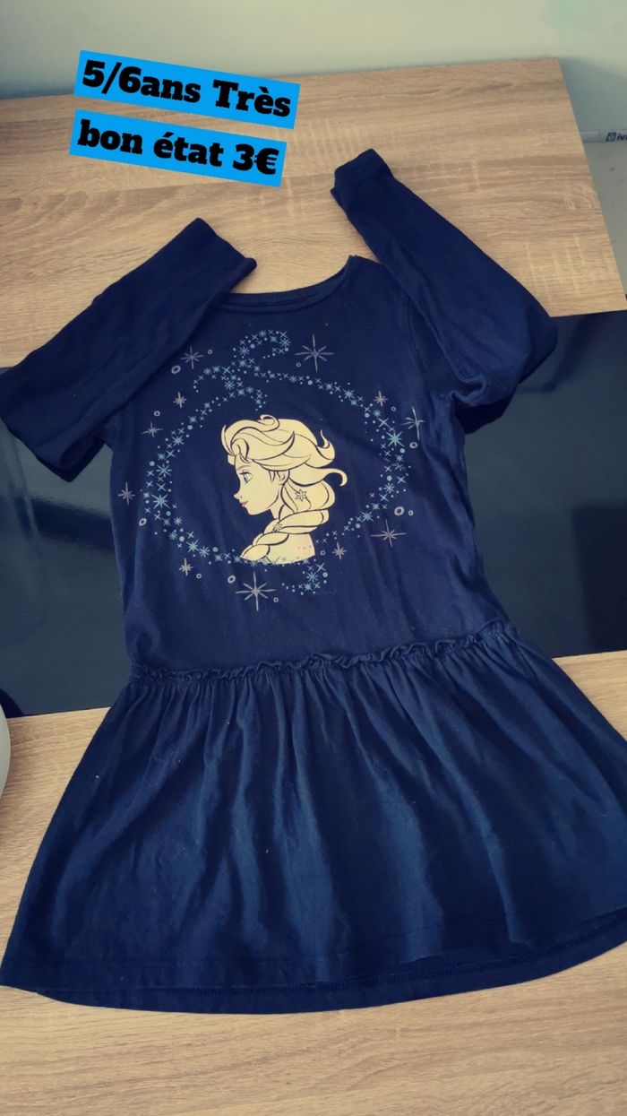 Robe reine des neiges 5/6ans