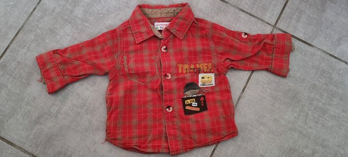 Chemise à carreaux, 3 mois