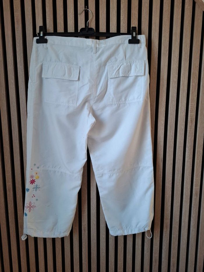 Pantalon leger fluide blanc polyester T44 - photo numéro 2