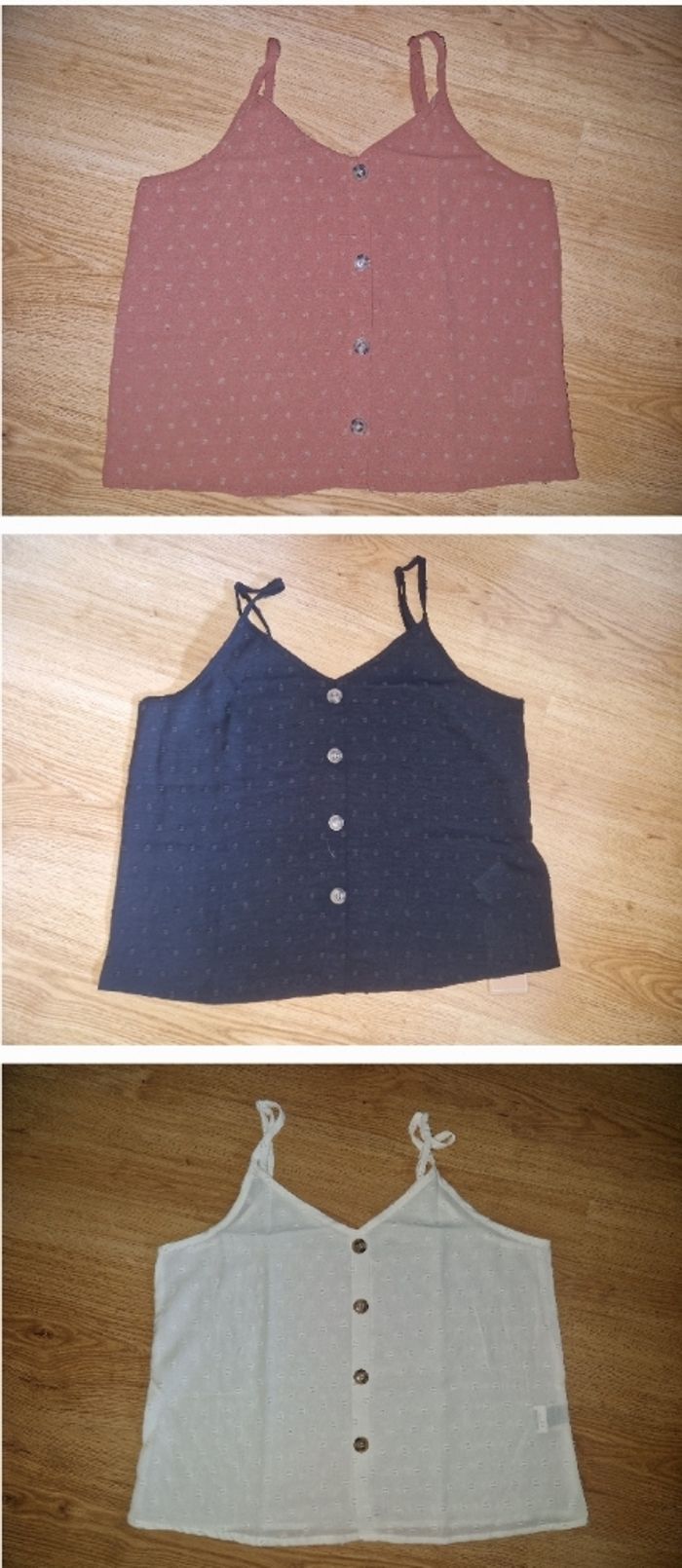 Lot de 3 débardeurs Shein taille S TBE