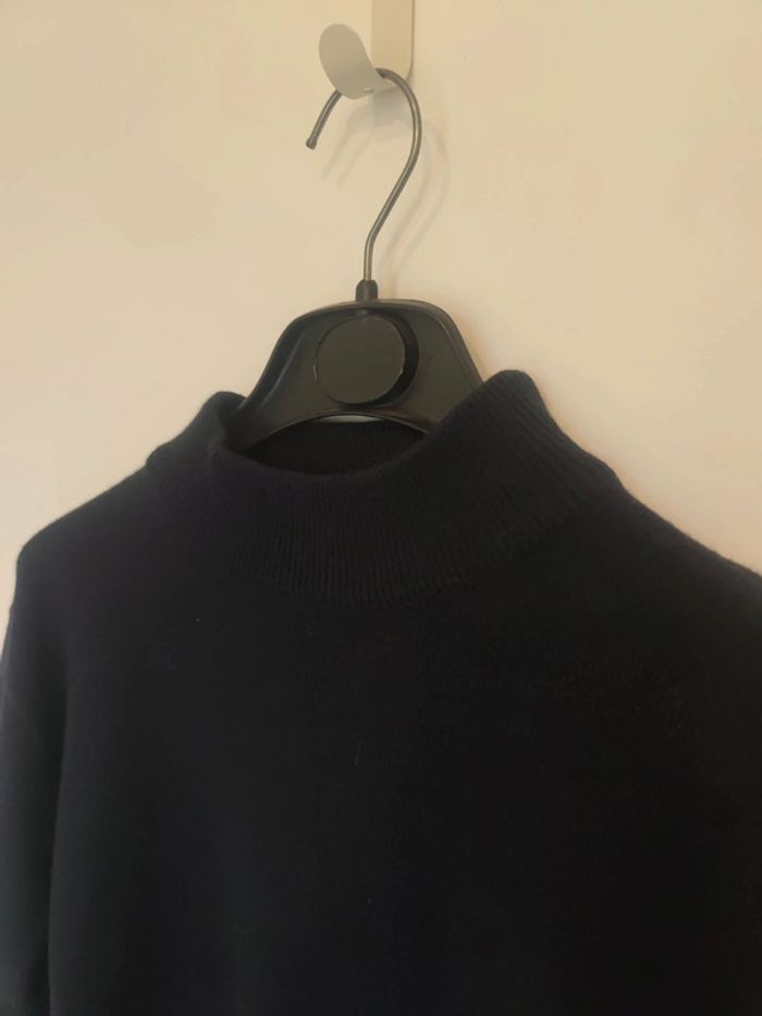 Pull Daxon bleu marine 50% mérinos - photo numéro 2