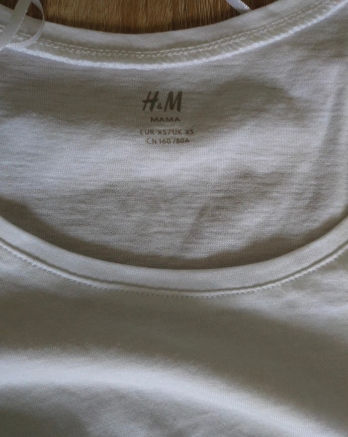 T-shirt manches courtes de grossesse H&M taille XS - photo numéro 2