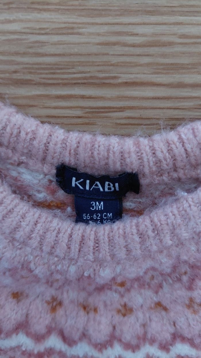 Ensemble 3 mois pull robe collant - photo numéro 2