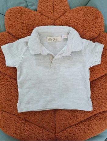 Polo gris zara
