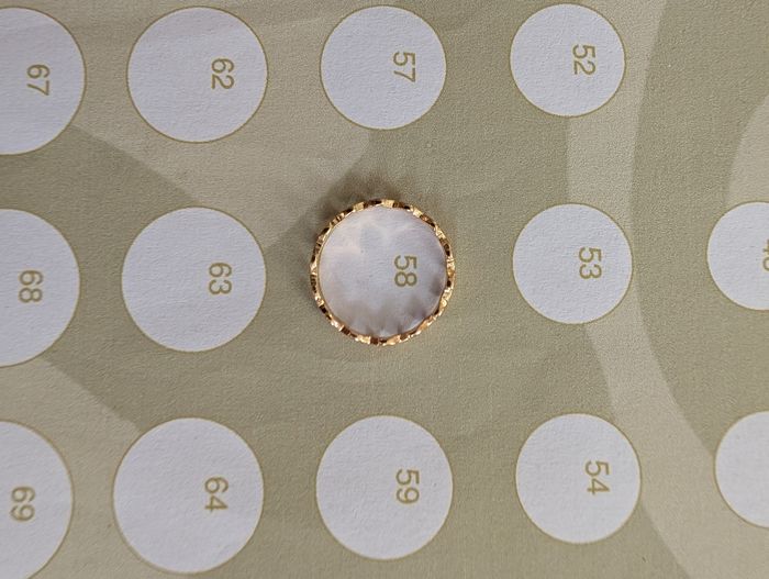 Bague Onde/Vague en Titane Doré Taille 58 neuve - photo numéro 5