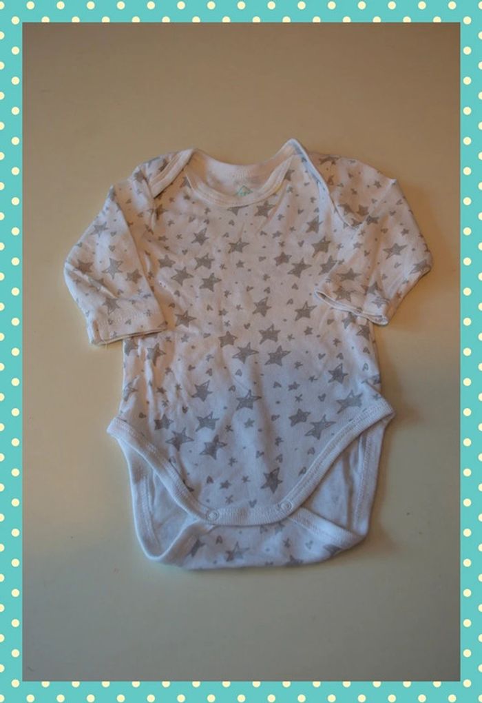 Bodies Tex blanc taille 1-3 mois / 56 cm