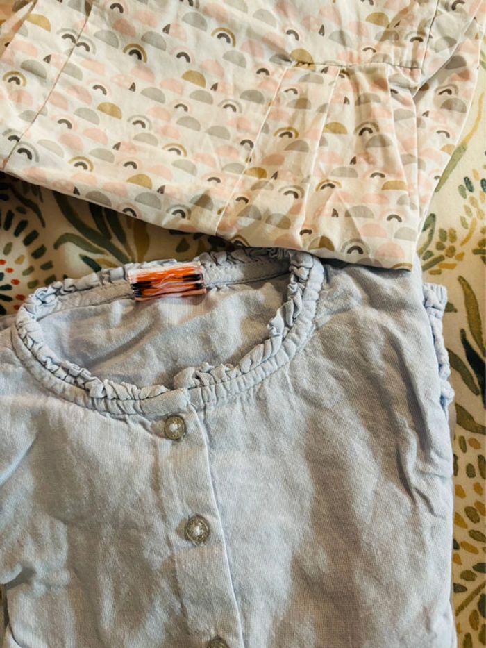 Lot de 4 chemisiers/ chemises 24M - photo numéro 3