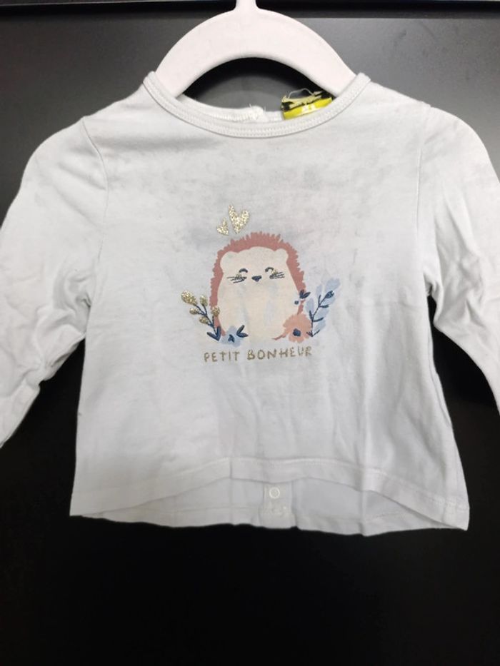 Tee shirt manches longues 6M