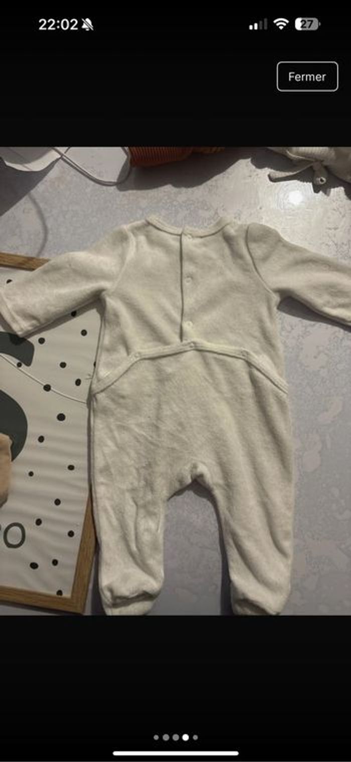 Pyjama velours « mini nous » - photo numéro 3