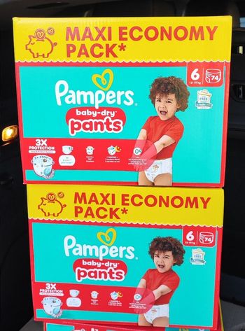 Couches Pampers pants 6