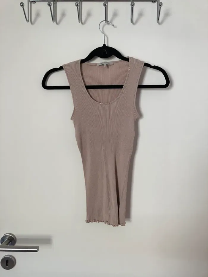 Débardeur taupe à strass Gérard Darel taille 2