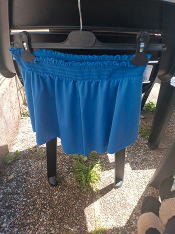 Petit Short bleu été femme
